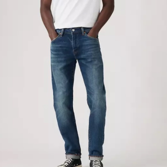 Levi's 512 Premium Selvedge Jeans Men's Slim Taper Fit fits 33x31 Medium Wash - Picture 6 of 9